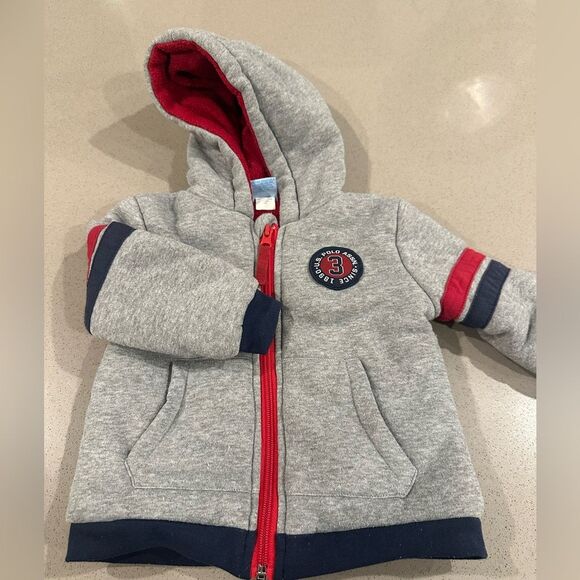 U.S. Polo Assn. Other - US Polo Assn zip up boys jacket with hoodie size 18 months
